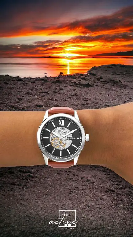 Reloj Fossil Automatic fondo Negro Pulsera Marrón Leather Foto 7235375-3.jpg
