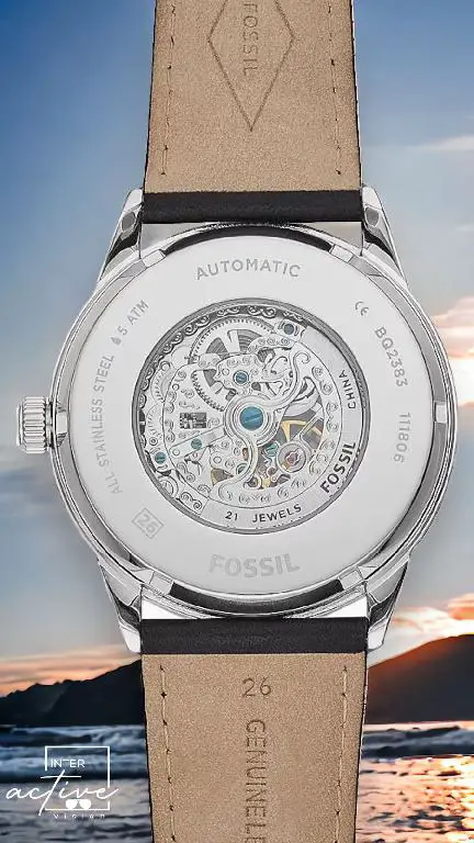Reloj Fossil Automatic fondo Negro Pulsera Marrón Leather Foto 7235375-9.jpg