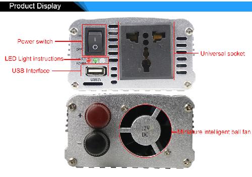 Inversor portatil de carros 12V a 110V 1500w  Foto 7235407-2.jpg