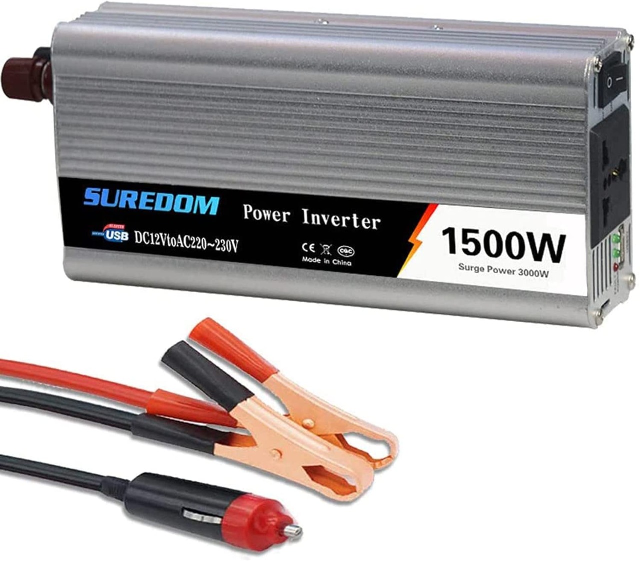 Inversor portatil de carros 12V a 110V 1500w  Foto 7235407-3.jpg