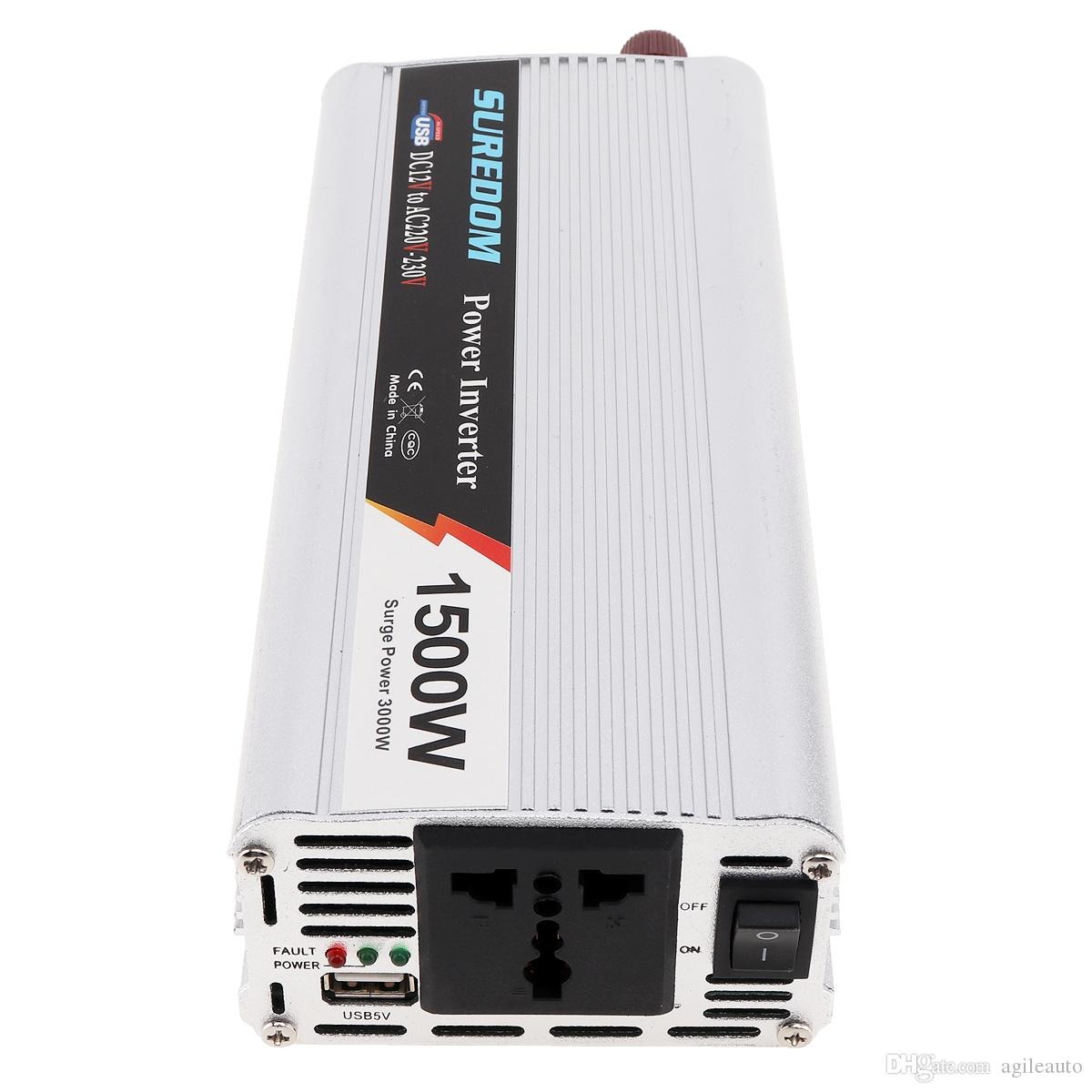 Inversor portatil de carros 12V a 110V 1500w  Foto 7235407-5.jpg