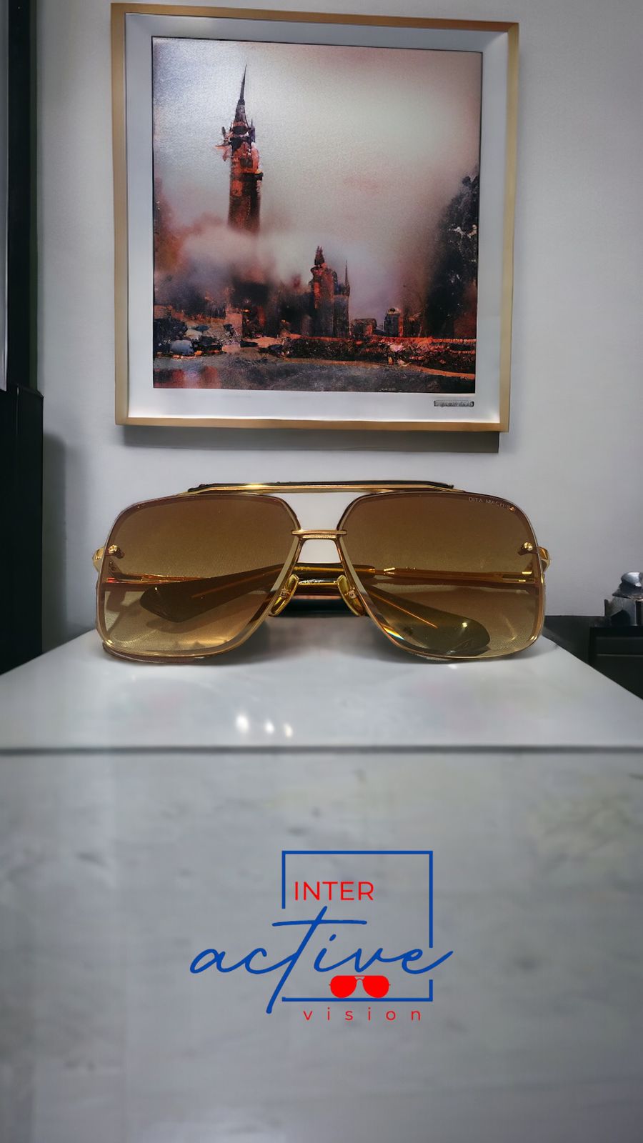 Lente DITA Mach-Six Dorado Cristan Marron Claro  Foto 7235540-2.jpg