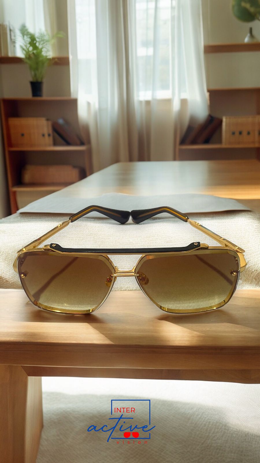 Lente DITA Mach-Six Dorado Cristan Marron Claro  Foto 7235540-4.jpg