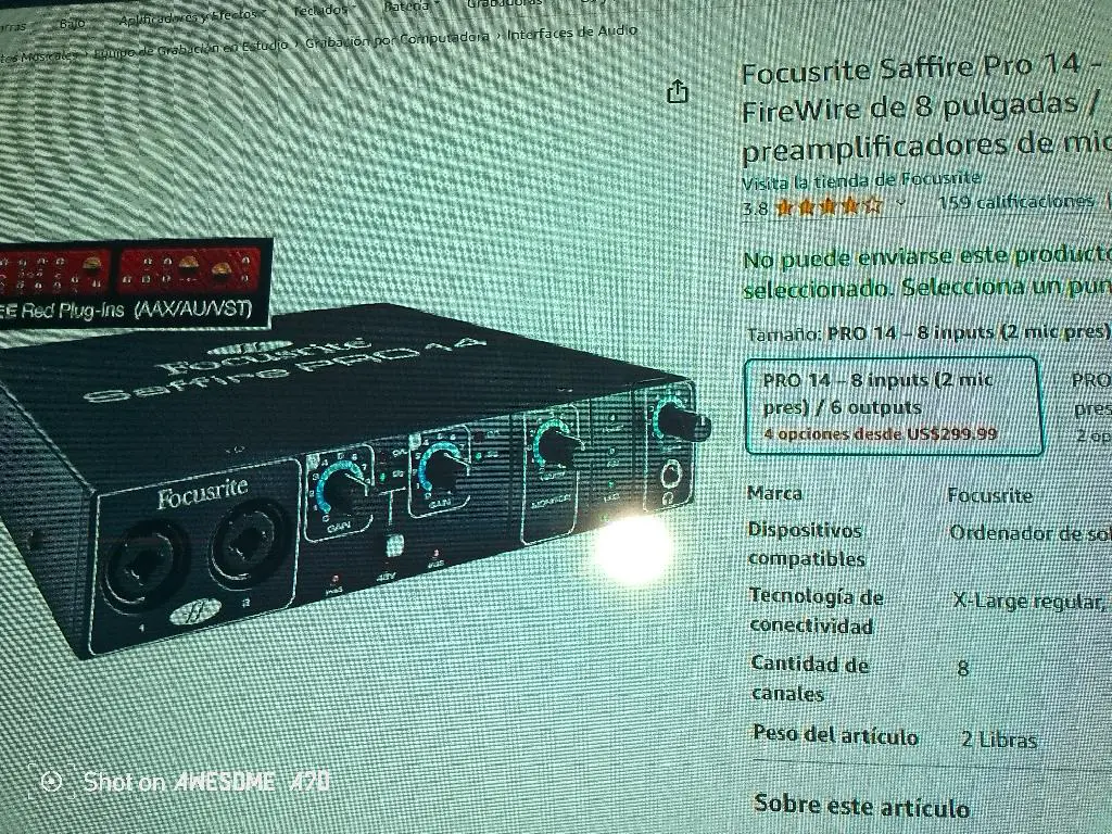 Interfaz Foscurite saffire Pro 14  en San Cristóbal Foto 7235833-1.jpg