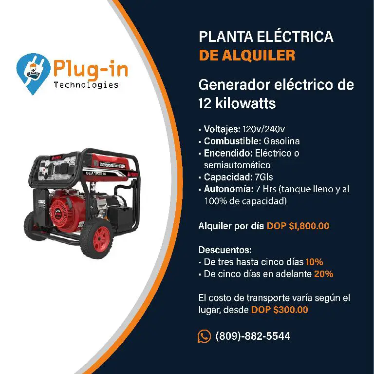 Alquiler de plantas eléctricas en Santo Domingo Este Foto 7235921-2.jpg