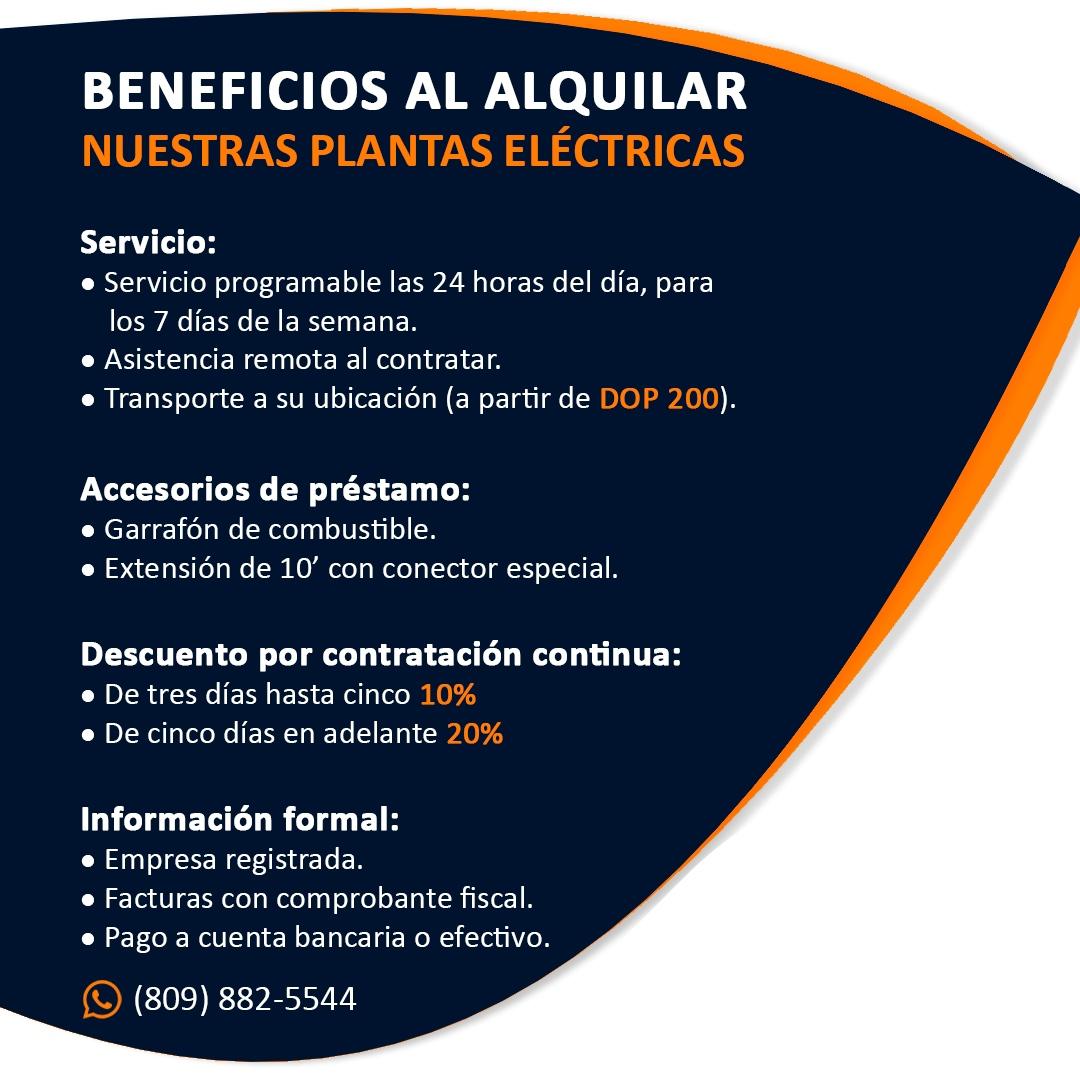 Alquiler de plantas eléctricas en Santo Domingo Este Foto 7235921-3.jpg