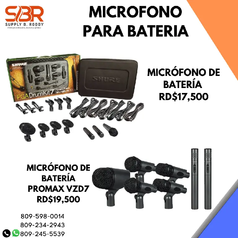 Microfonos para bateria Foto 7236881-1.jpg