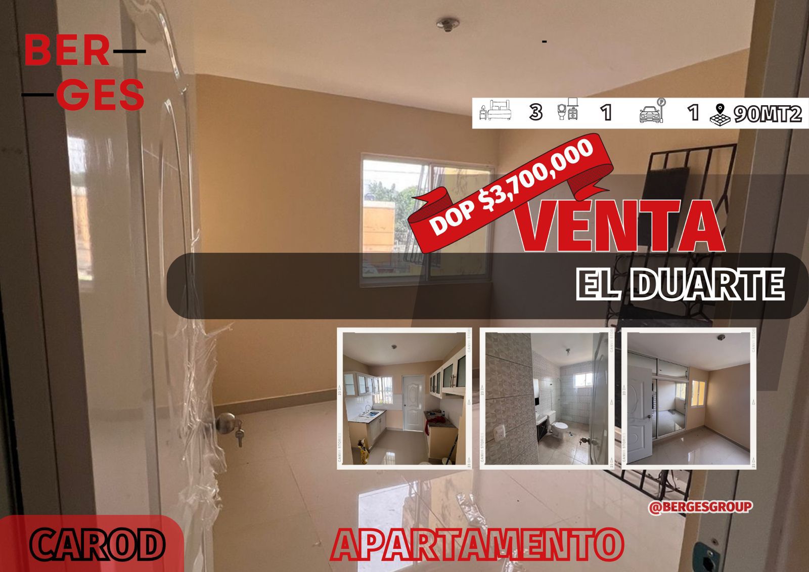 Vendo Apartamento en El Duarte Prox Av.Charles de GAULLE y el Nacional Foto 7237697-9.jpg
