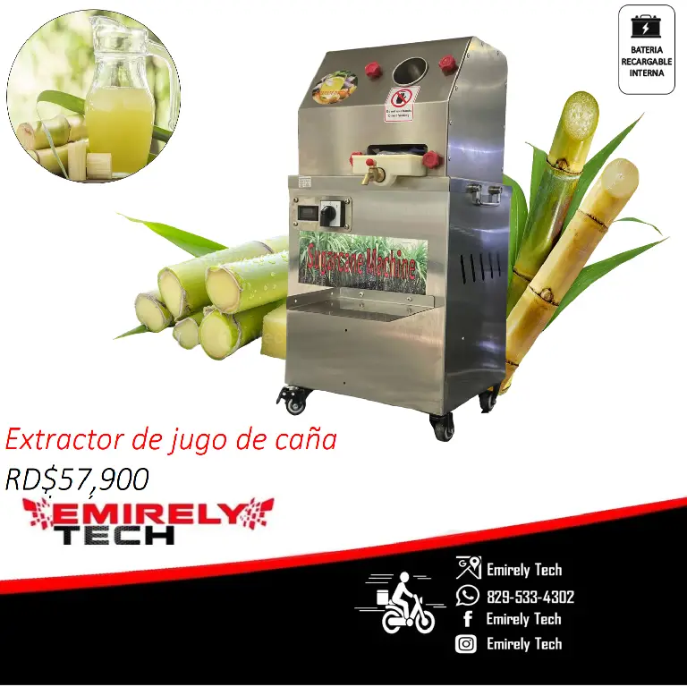 Maquina extractor trapiche de jugo caña con bateria interna recargable Foto 7239417-10.jpg