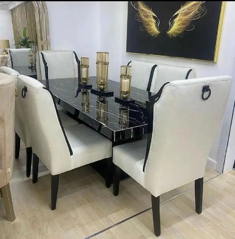Juego De Comedor De 6 Sillas En Pino Americano Con adornos Incluido Foto 7239822-1.jpg