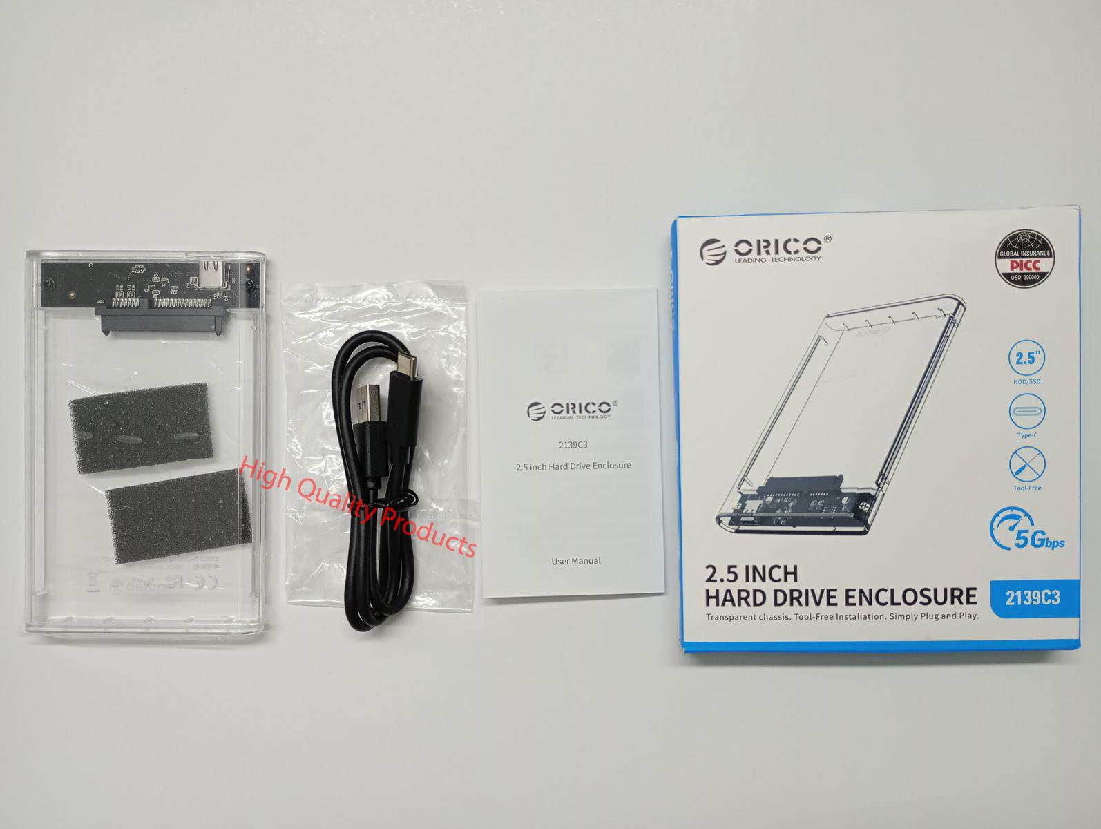 -----Enclosure ORICO 2.5 Sata USB 3.1 Type-C Foto 7239865-o1.jpg