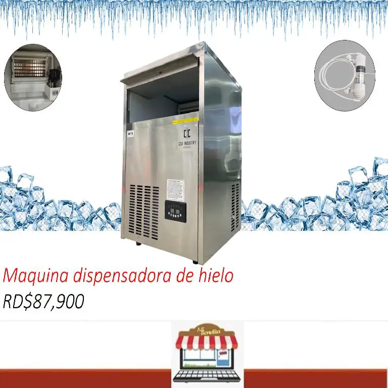 Maquina dispensadora generador cubos de hielo Foto 7240139-1.jpg