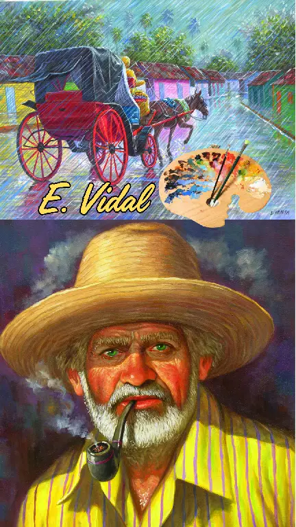 PINTOR DOMINICANOPINTURA COSTUMBRISTA OBRA DE ARTE E.VIDAL Foto 7240435-4.jpg