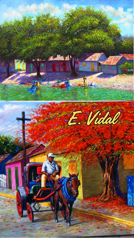 PINTOR DOMINICANOPINTURA COSTUMBRISTA OBRA DE ARTE E.VIDAL Foto 7240435-5.jpg