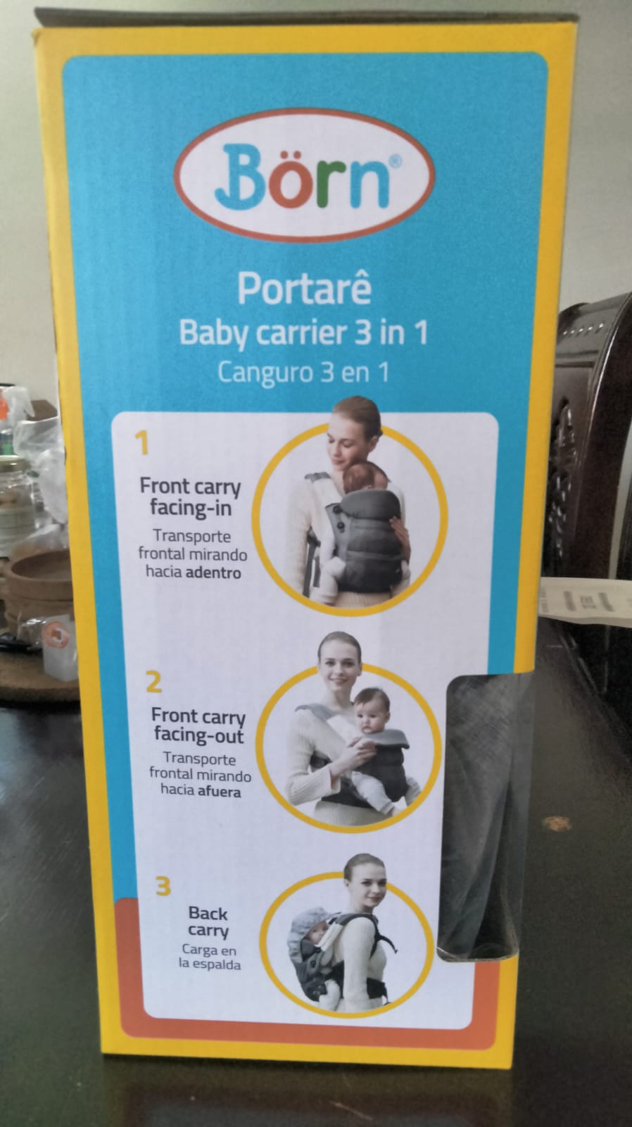 Canguro Ergonómico con capucha marca Brn 0-24 meses Foto 7241495-1.jpg