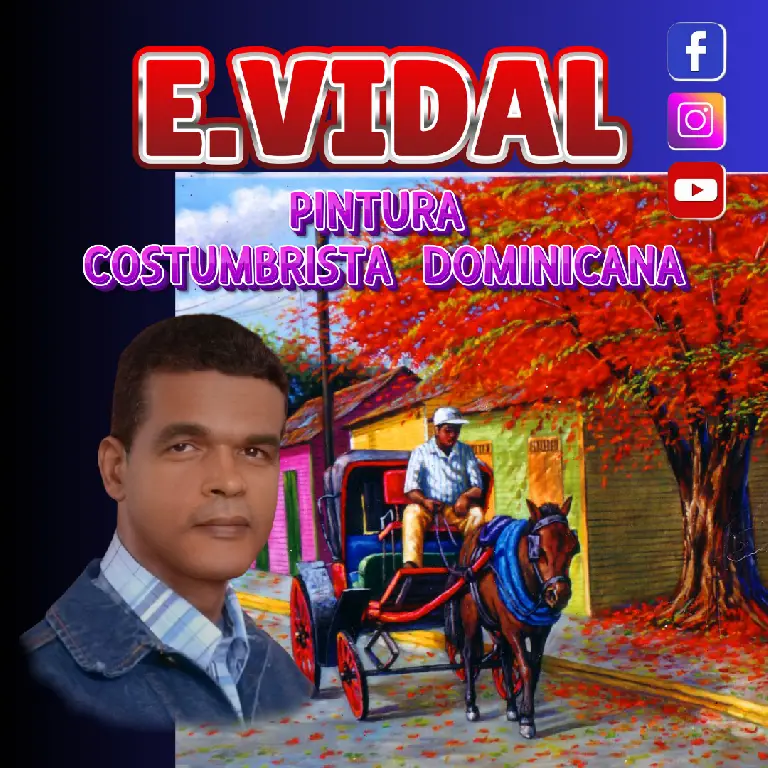 PINTOR DOMINICANOPINTURA COSTUMBRISTA OBRA DE ARTE E.VIDAL Foto 7241770-4.jpg