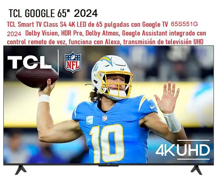 TCL GOOGLE TV 65 PG. 2024 Bluetooth 240 MOTION RATE CONTROL MAGICO 395 Foto 7241816-1.jpg