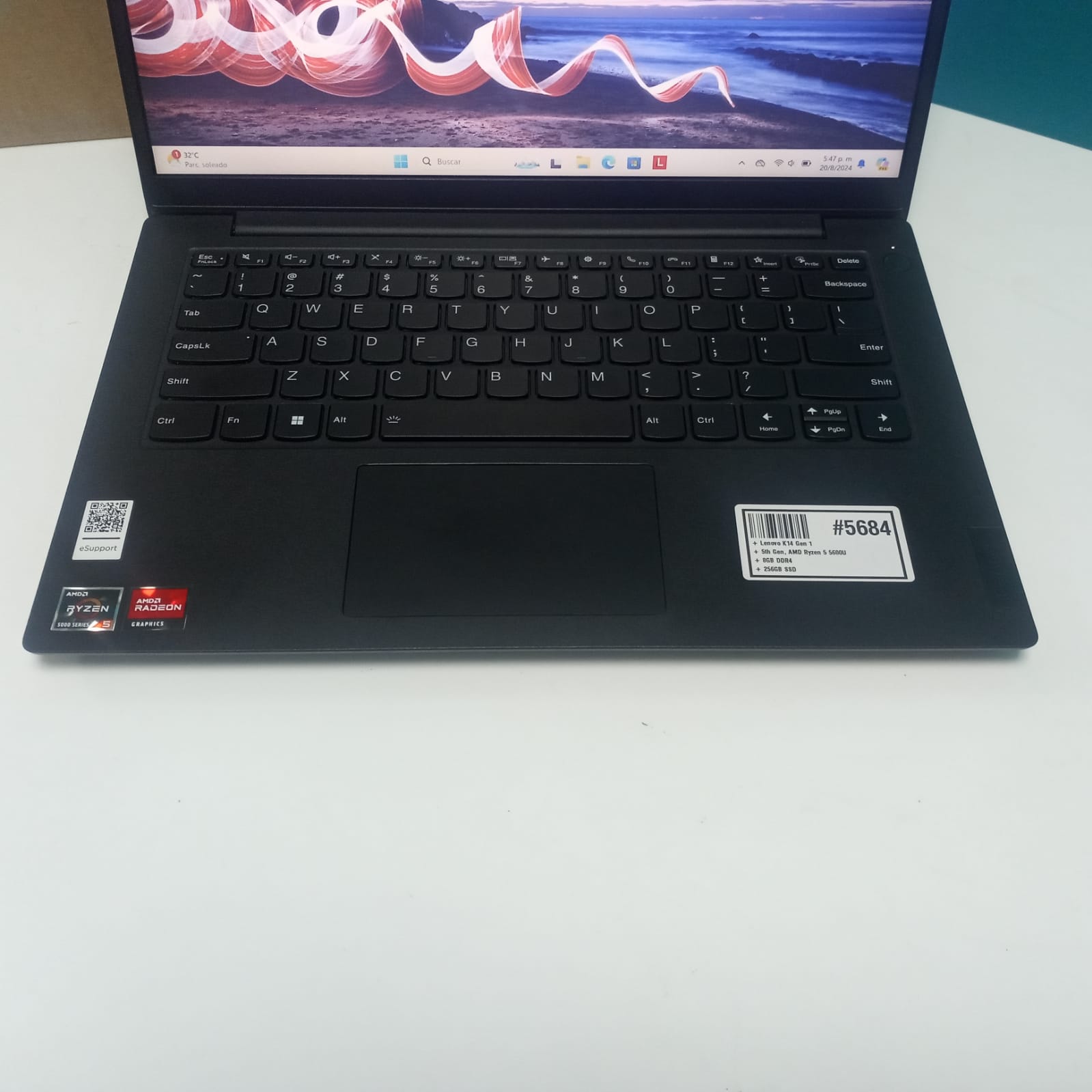 Laptop Lenovo K14 Gen 1 / 10th Gen AMD Ryzen 5 5600U / 8GB  RAM DDR4 / Foto 7241843-2.jpg