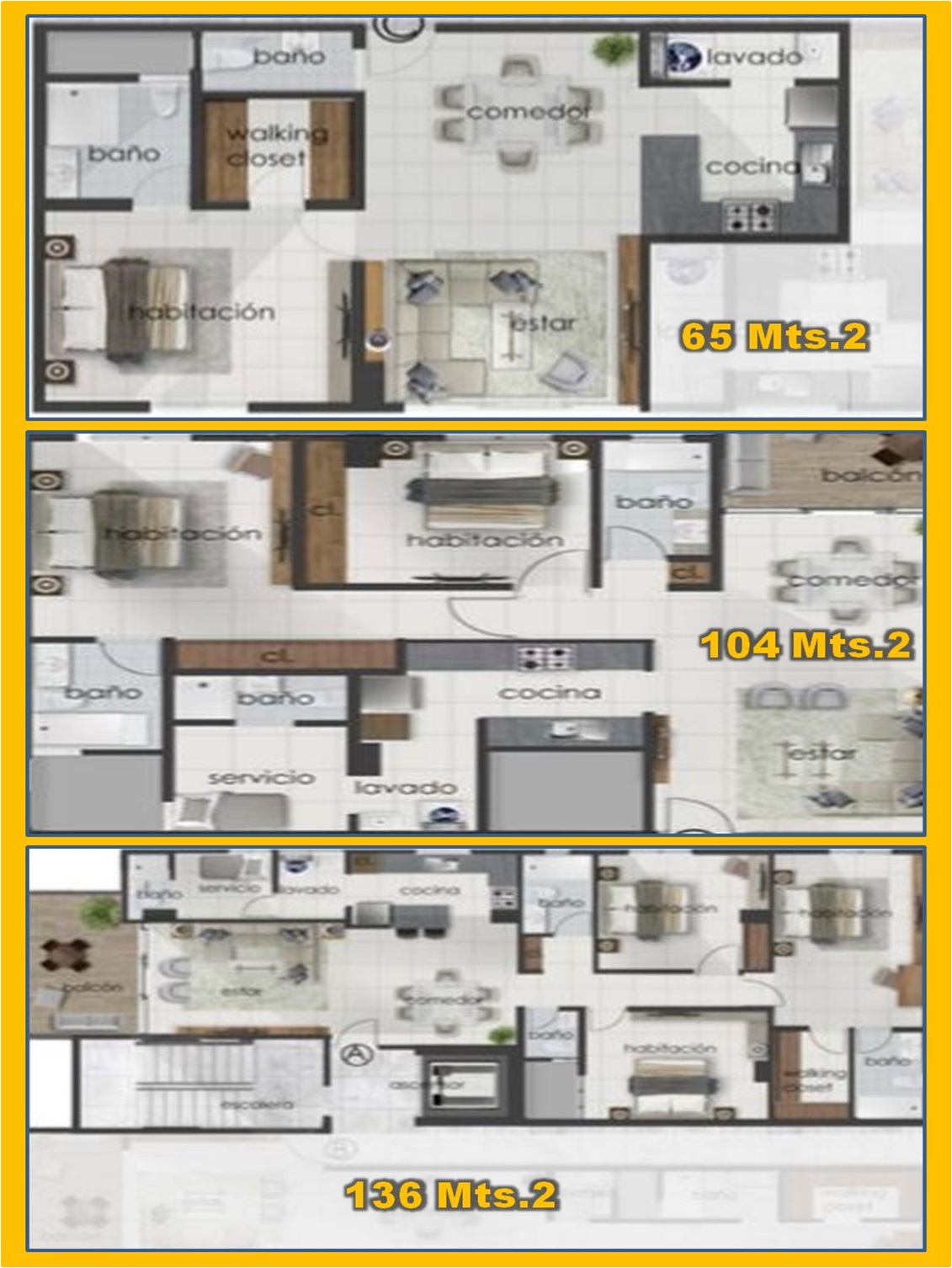 PROYECTO  APTOS EXCLUSIVO EN BELLA VISTA TORRE CARMEN I DE 1 2 Y 3 HAB Foto 7243299-8.jpg