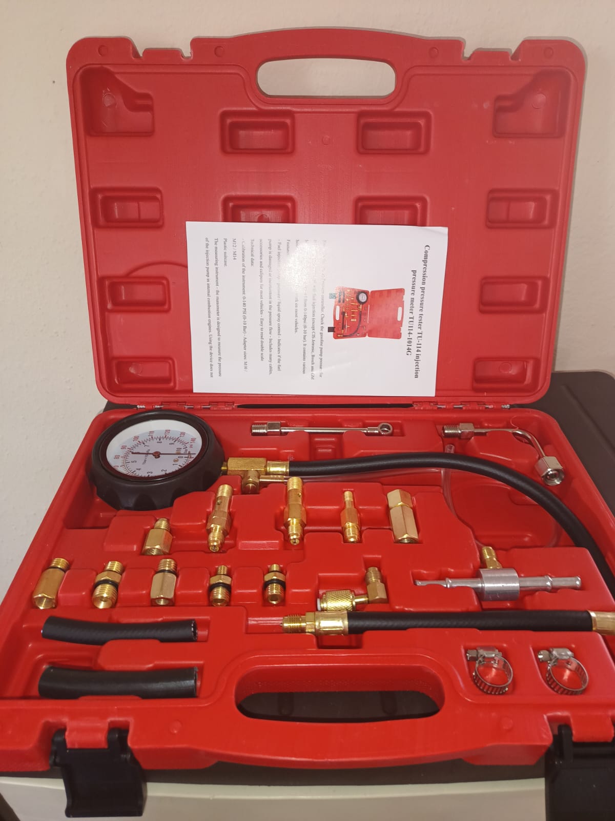 Kit de medidor de presión de combustible de 0-140PSI  Kit de medidor d Foto 7244303-4.jpg