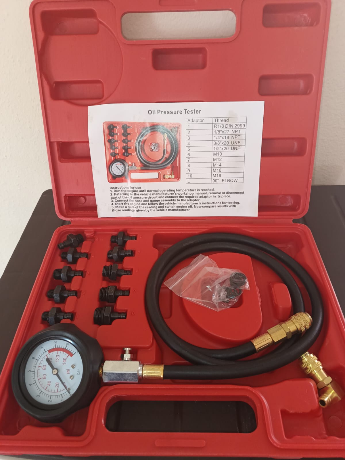 kit de prueba de presión de aceite y motor es una herramienta profesio Foto 7244304-4.jpg