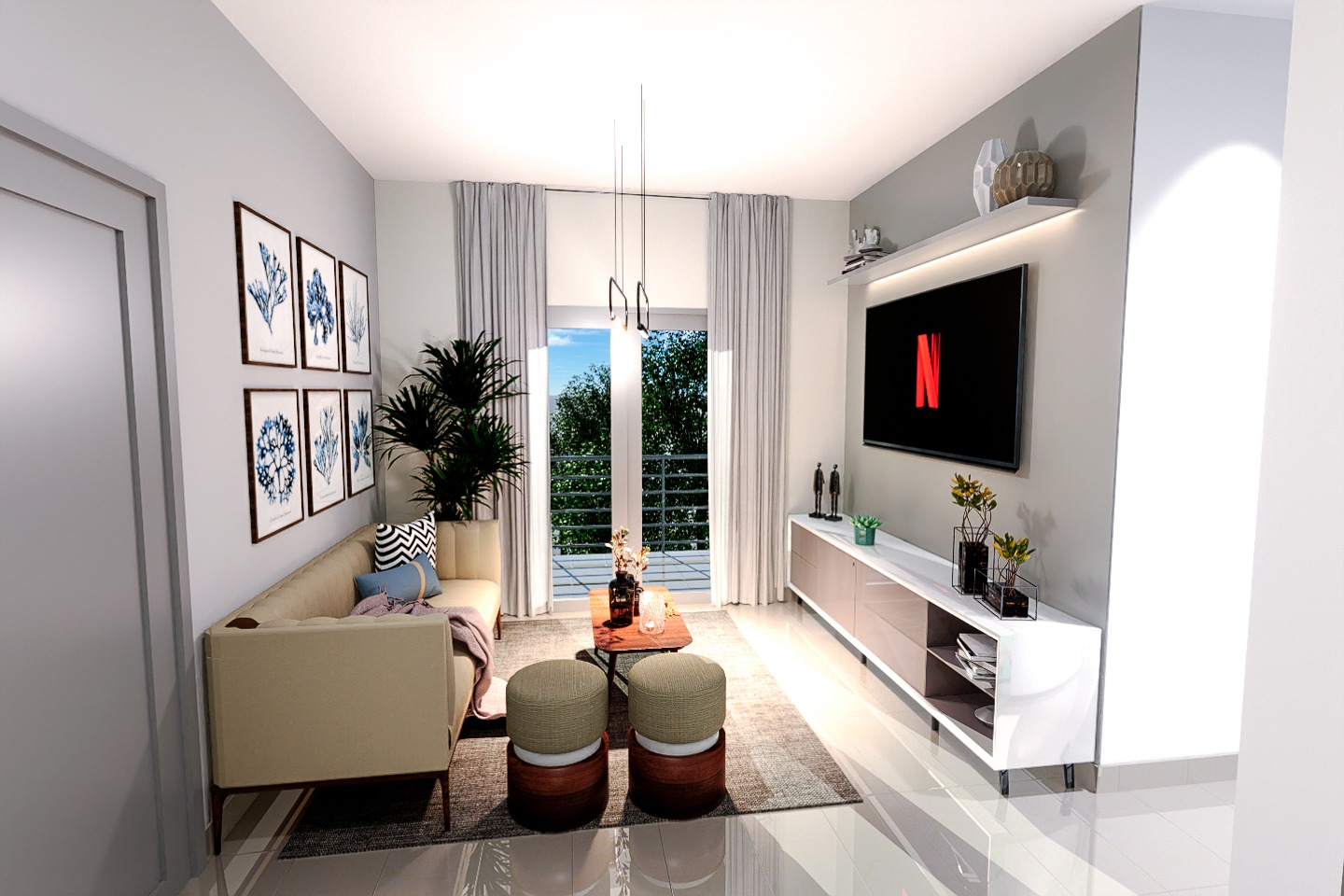Apartamentos en Proyecto Cerrado con Piscina y 3 Hab en Santiago Foto 7244440-7.jpg