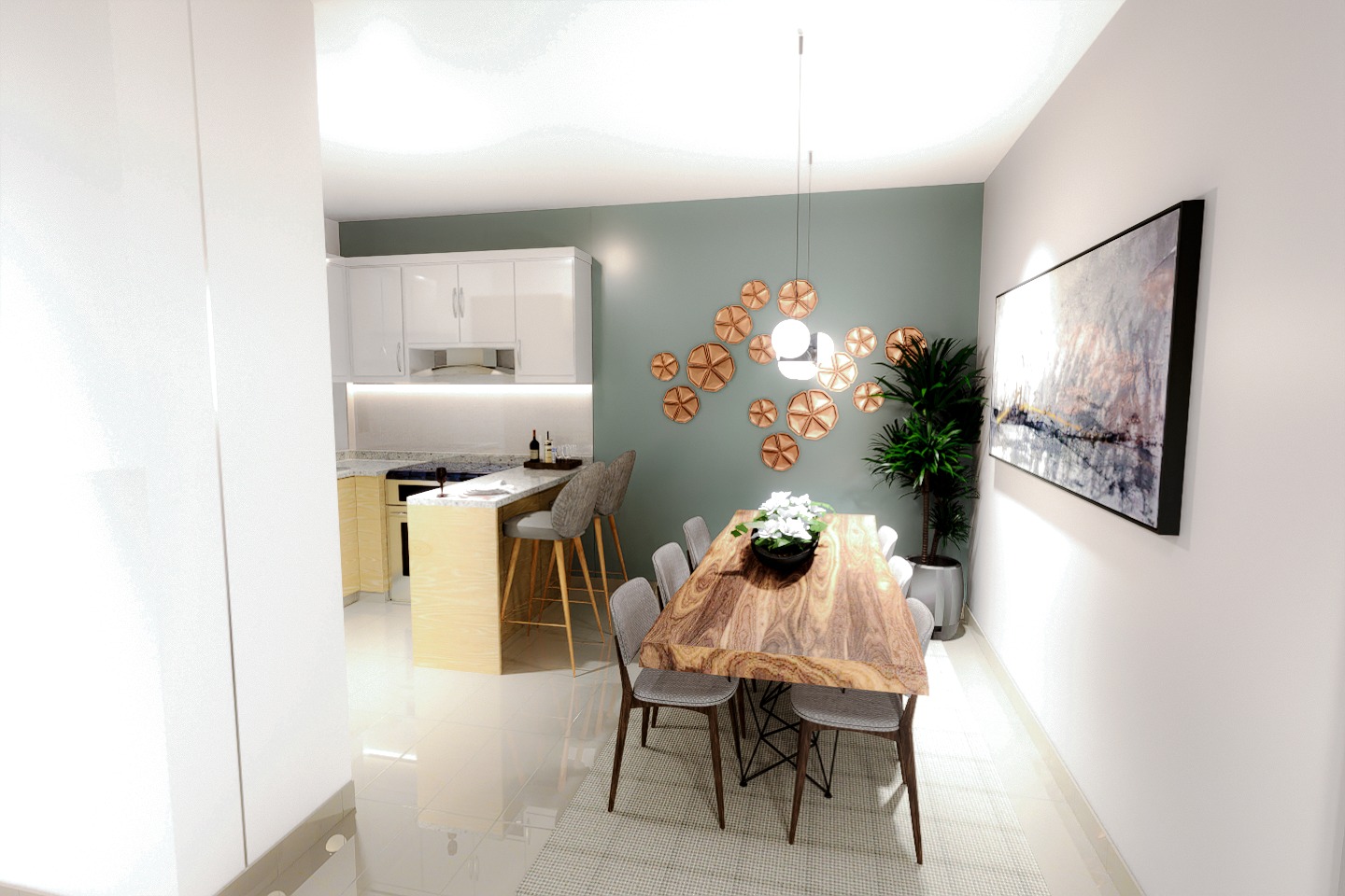 Apartamentos en Proyecto Cerrado con Piscina y 3 Hab en Santiago Foto 7244440-8.jpg