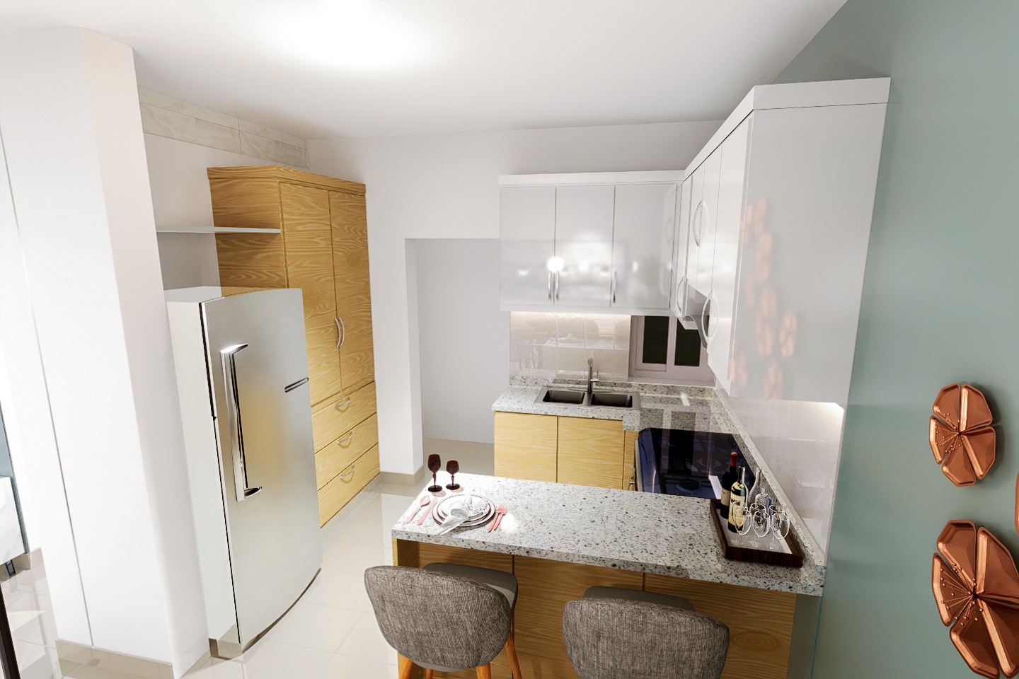 Apartamentos en Proyecto Cerrado con Piscina y 3 Hab en Santiago Foto 7244440-9.jpg