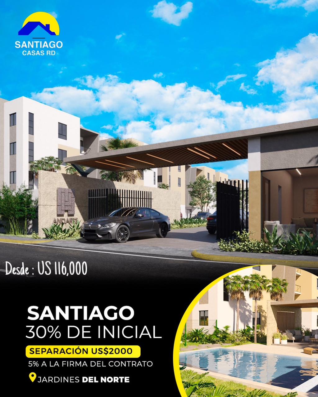 Apartamentos Económicos con Piscina y Seguridad 24h en Santiago - 3 Ha Foto 7244452-1.jpg