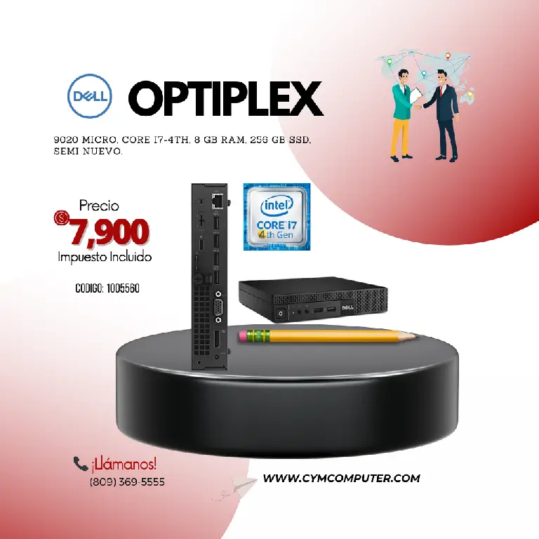 Cpu Dell Optiplex 9020 Micro i7-4th 8gb 256gb ssd  Foto 7244885-2.jpg
