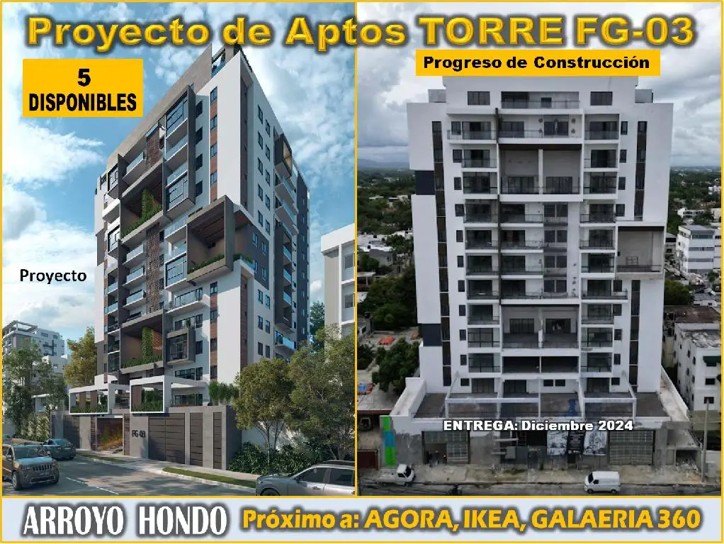 Proyecto de Apto en Arroyo Hondo Prox. a IKEA GALERIA 360 AGORA MALL D Foto 7245877-1.jpg