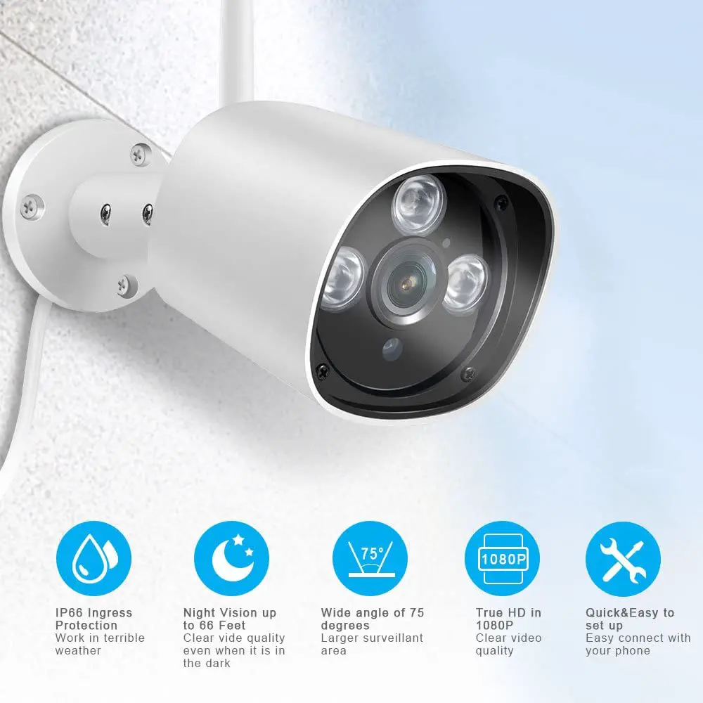 Camara de Seguridad Bullet Wifi Vision Nocturna Aviso de Movimiento Mo Foto 7246457-1.jpg