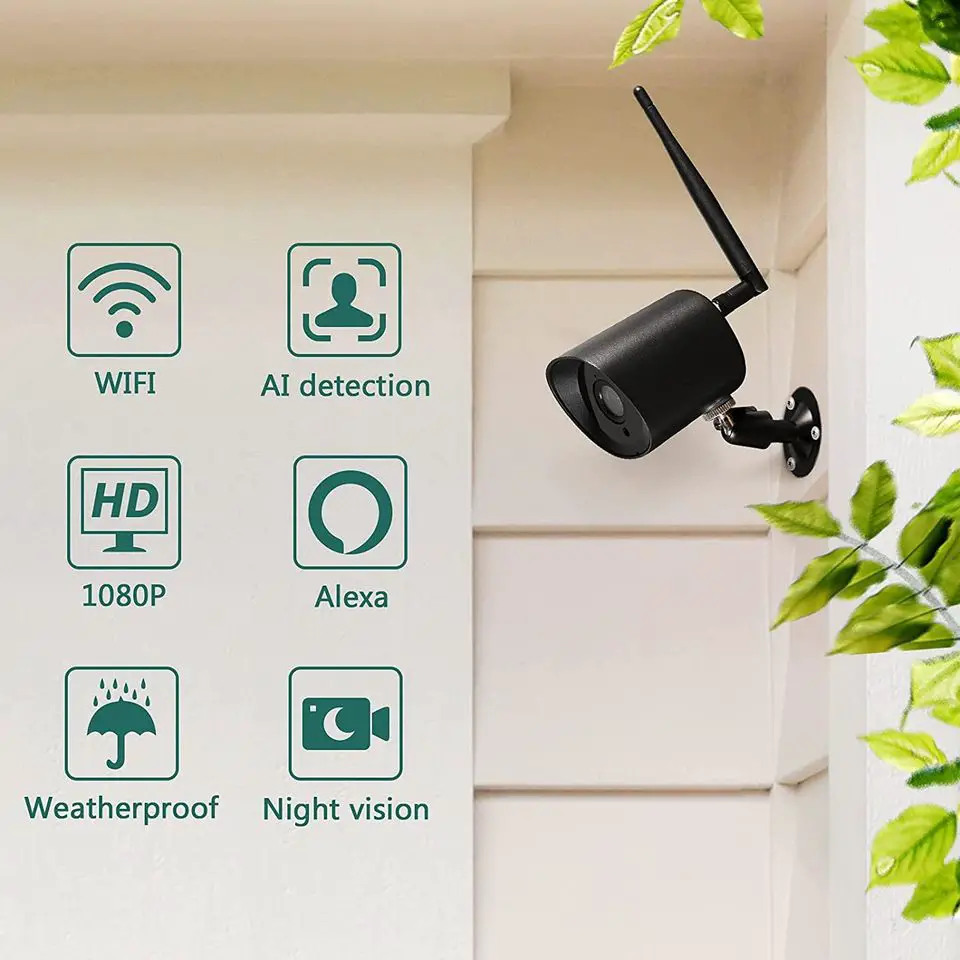 Camara de Seguridad Inteligente Bullet Wifi HD 1080P Sensor de Movimie Foto 7246483-1.jpg