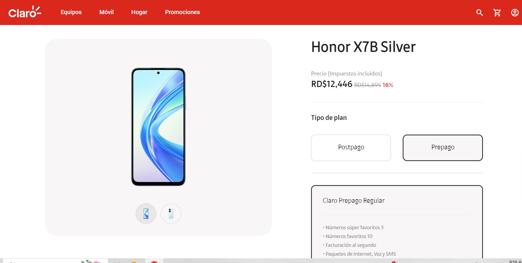 HONOR X7B 256 GB 8 GB RAM DE OPORTUNIDAD!!! Foto 7246695-3.jpg