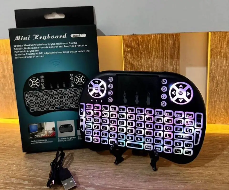 Teclado inalámbrico con touch pad y batería recargable para Smart TV T Foto 7247171-2.jpg
