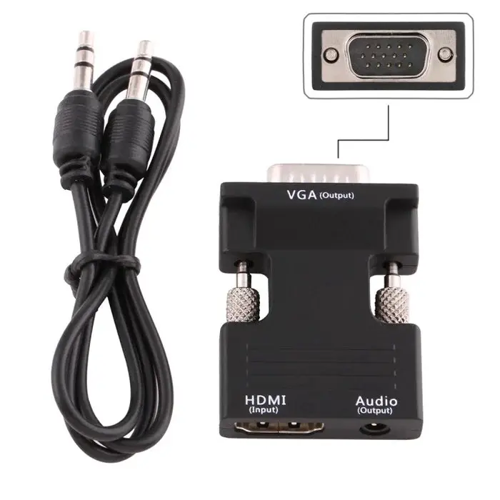 Convertidor hdmi a vga  audio ideal para pc laptop Foto 7247487-4.jpg