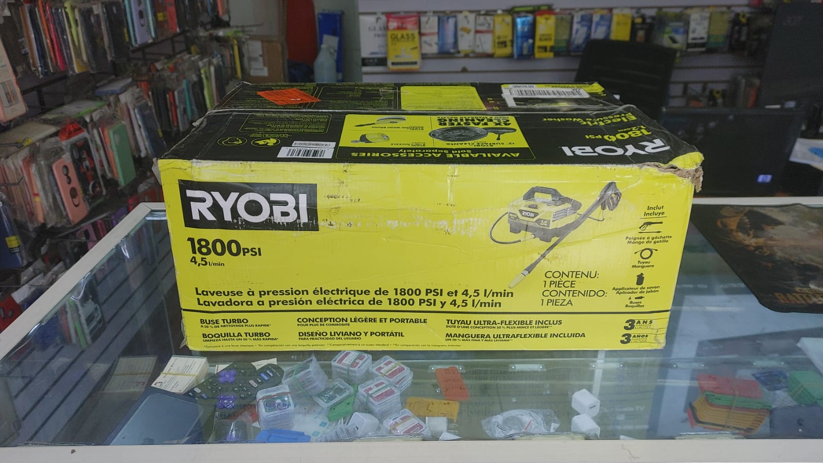 Hidrolavadora eléctrica de agua fría de 1800 PSI y 12 GPM de RYOBI  Nu Foto 7247585-2.jpg