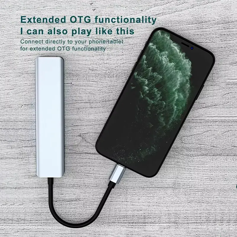 Aumentador de Puertos -  Adaptador Hub USB Tipo C 7 en 1 - HDMI - Lect Foto 7248564-3.jpg