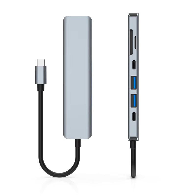 Aumentador de Puertos -  Adaptador Hub USB Tipo C 7 en 1 - HDMI - Lect Foto 7248564-5.jpg