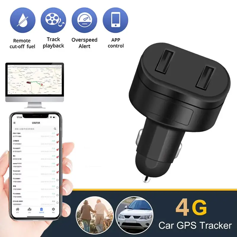 Rastreador GPS con Micrófono Oculto Tipo Cargador USB para Vehículos Foto 7248597-4.jpg