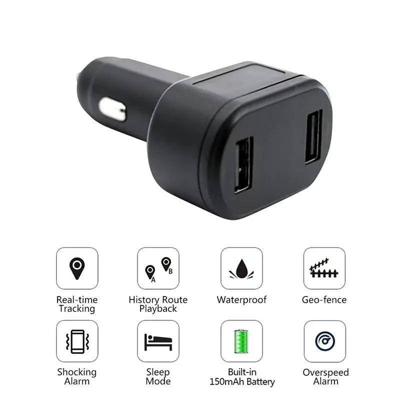 Rastreador GPS con Micrófono Oculto Tipo Cargador USB para Vehículos Foto 7248597-5.jpg