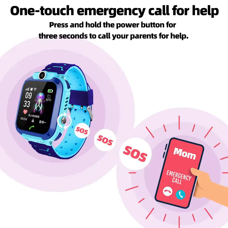Reloj Rastreador GPS para Niños - Smart Watch Celular con Micrófono -  Foto 7248608-7.jpg