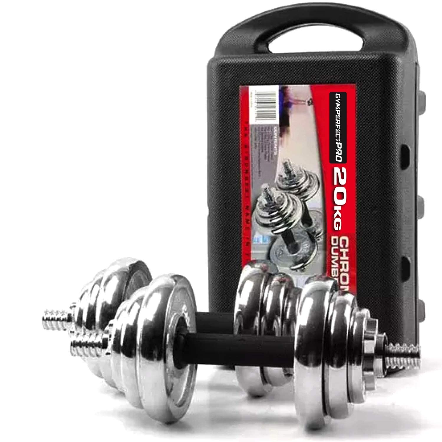 KIT DE MANCUERNAS DE 20 KG CHROME DUMBELL SET Foto 7248742-1.jpg