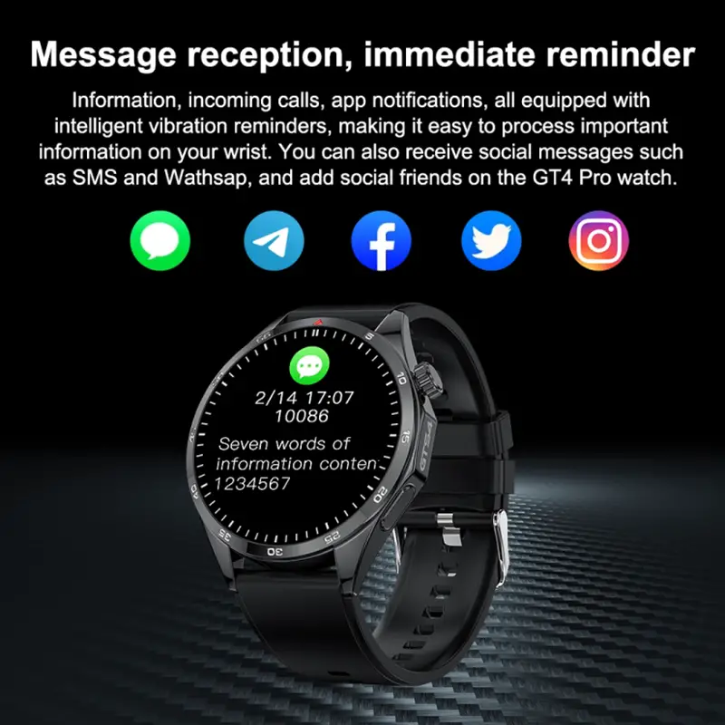 Reloj Inteligente GTS4 - 100 Carátulas Diferentes - Correas Intercambi Foto 7248764-4.jpg