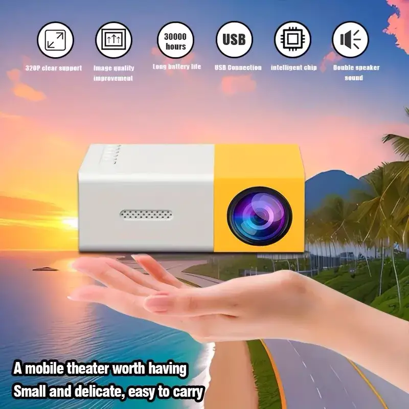 Mini Proyector LED Portátil - Con Entrada USB - HDMI - AV Foto 7248768-2.jpg