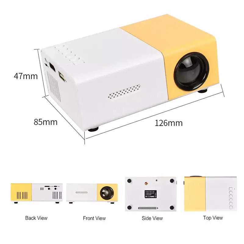 Mini Proyector LED Portátil - Con Entrada USB - HDMI - AV Foto 7248768-8.jpg