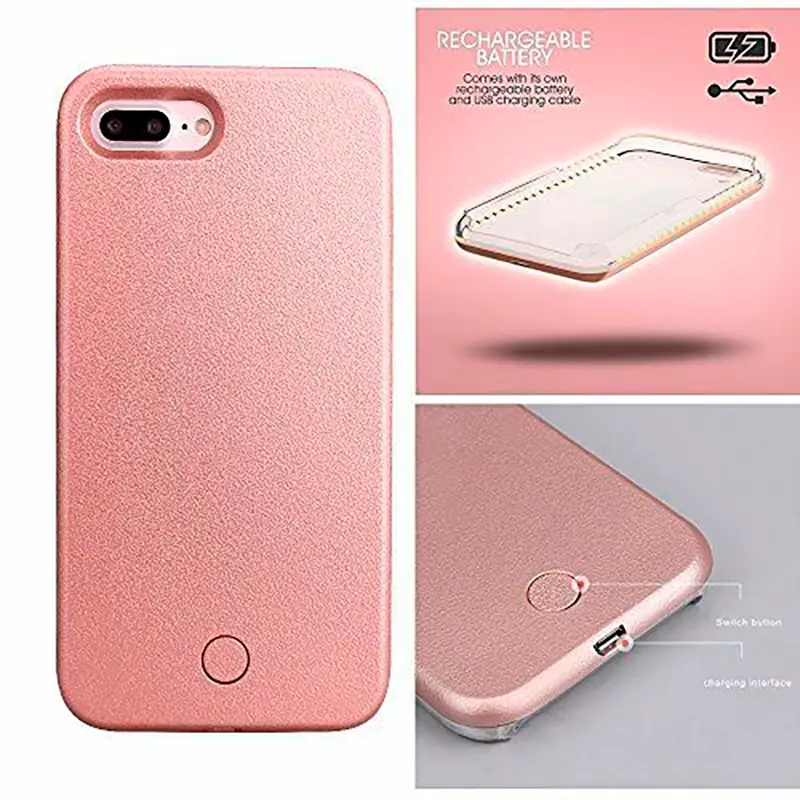 Cover Iluminado Anti-Caídas Luz Selfie para iPhone 6 Plus / 6s Plus /  Foto 7248823-5.jpg