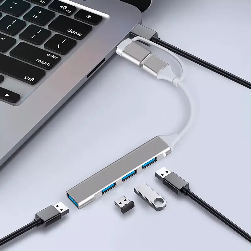 Hub USB 4 en 1 - Tipo C - Aumentador Multi Puertos Foto 7248839-4.jpg