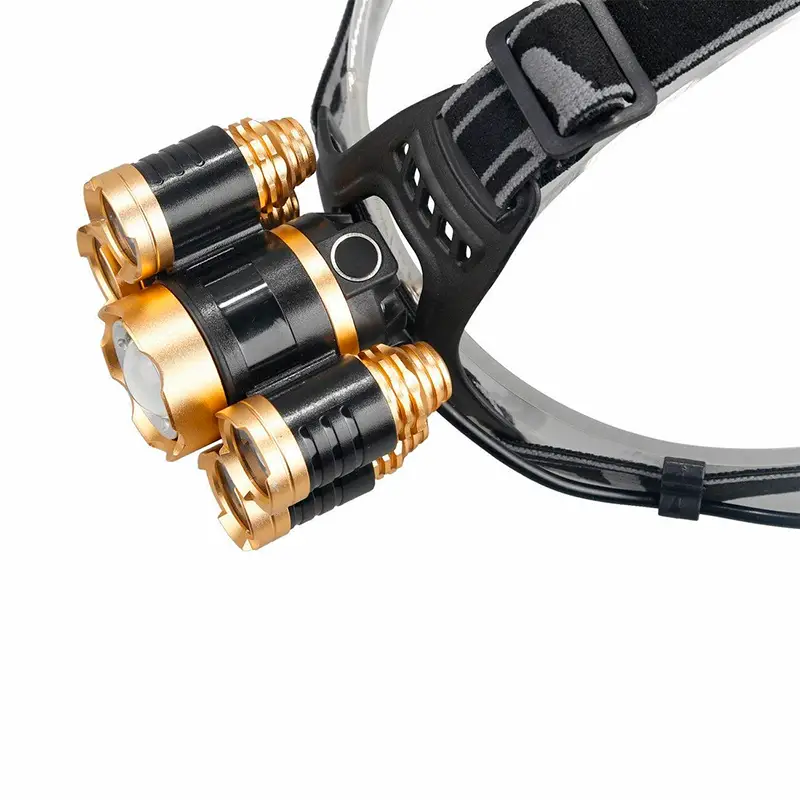 Lampara de Cabeza Recargable de 5 Focos Luz Minera LED Alta Potencia / Foto 7248850-5.jpg