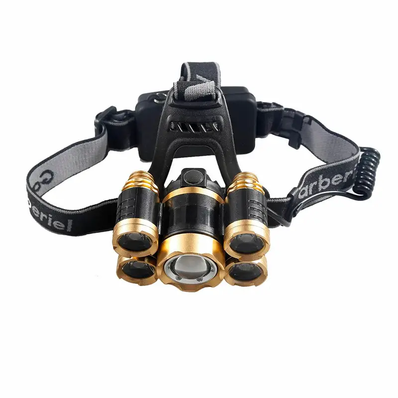 Lampara de Cabeza Recargable de 5 Focos Luz Minera LED Alta Potencia / Foto 7248850-7.jpg